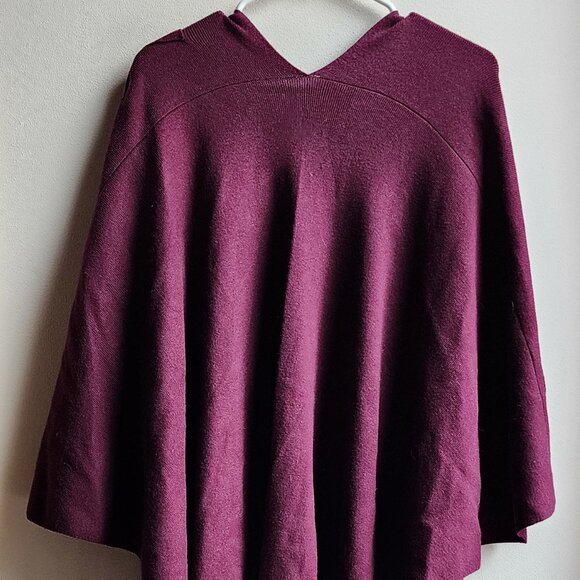 NWT Puli Purple Open Cape Style Sweater One Size - Picture 14 of 15